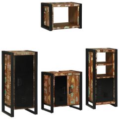 Σετ Επίπλων Μπάνιου με συρτάρι 4 pcs Στερεό Ανακτηθέν Ξύλο 3305677