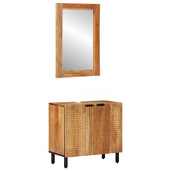 Σετ Ντουλαπιών Μπάνιου 2 τμχ. Φυσικό 62 x 33 x 58 εκ. 3310012