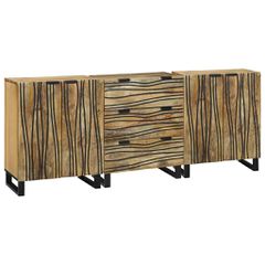Σετ Μπουφέδων 3 τμχ. Φυσικό 180 x 33 x 75 εκ. 3310041