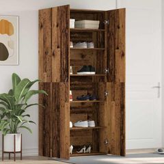 Ντουλάπα Παπουτσιών 80 x 35.5 x 180 εκ Επεξεργασμένο Ξύλο Καφέ 3333843