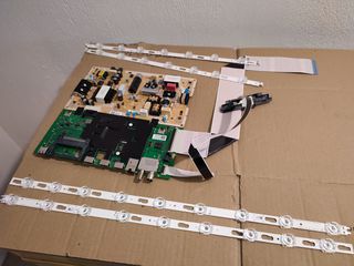 Samsung UE50DU7172U powerboard, mainboard και led bars σαν καινούργια