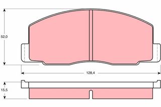 Τακάκια φρένων για TOYOTA LITEACE, TOWNACE 449128020, 449128290, 446528110