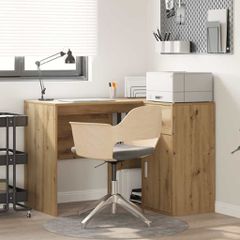 Γωνιακό γραφείο με συρτάρι με ράφι Artisan Oak 102 x 88 x 75 εκ 3337280