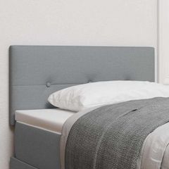 LED κεφαλάρι με LED ταινίες φωτός Ανοιχτό γκρι 90 cm ύφασμα 3338096