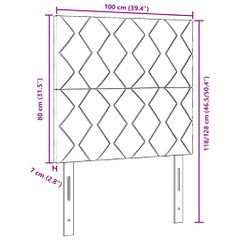 LED κεφαλάρι Καφέ ύφασμα 3338504-thumb-9