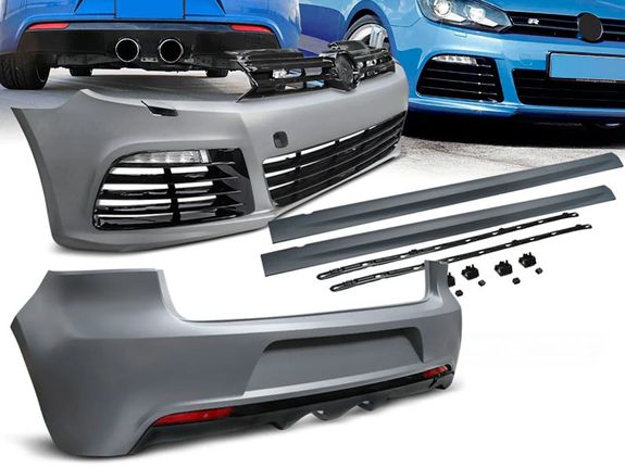 Σετ προφυλακτήρων Sport Bodykit SRA LED DRL κατάλληλο για VW GOLF 6 2008-2012 LOOK R20