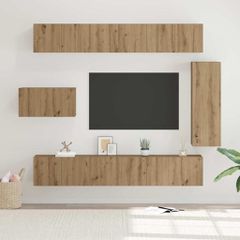 Σετ επίπλου τηλεόρασης 8 pcs artisan δρυς 30.5 x 30 x 90 cm 3393134