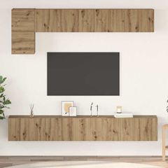 Σετ επίπλου τηλεόρασης 5 pcs Artisan Oak Επεξεργασμένο ξύλο 3393197
