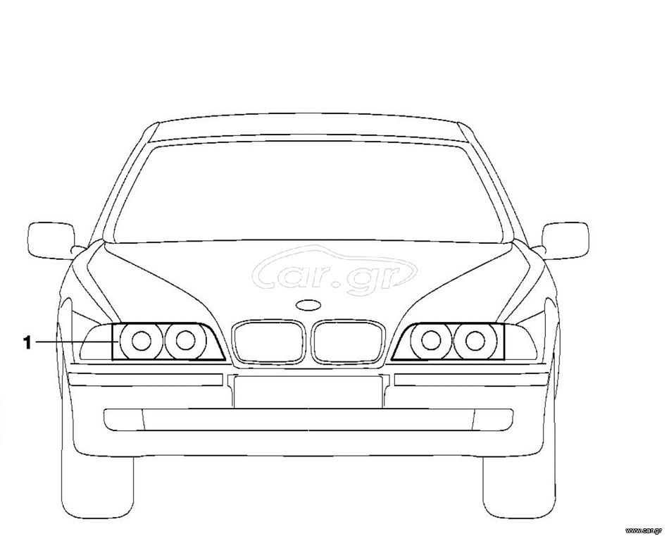 BMW Σειρά 5 E39 Retrofit Kit Εμπρός Φωτιστικών Σωμάτων