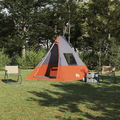 Σκηνή Τιπί Γκρι και Πορτοκαλί 383 x 338 x 217 εκ. ταφτάς 42001168
