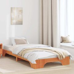 Σκελετός Κρεβατιού Κερωτό καφέ 100 x 200 cm 872877