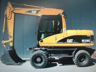 Εκσκαφέας Με Λάστιχα CAT 2004 Μ316C-thumb-4