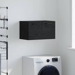 Τοίχου Ντουλάπα 60 x 36,5 x 35 cm Επεξεργασμένο Ξύλο Μαύρη Οξυά 879554