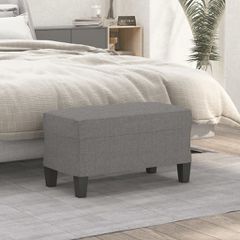 Πάγκος Σκούρο Γκρι 70 x 35 x 41 εκ. Υφασμάτινος 349432