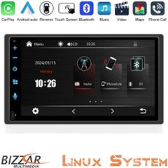 Bizzar 2DIN Deck Multimedia Deckless 6.9" Με Carplay/AndroidAuto CA-61BTC