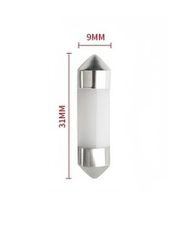 LED Σωληνωτό 31mm COB Λευκό φως 12V Κωδικός XF554 .....SOUNDSTREET.....