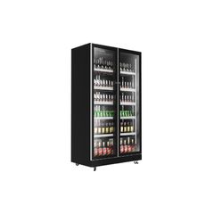 Βιτρίνα Συντήρησης Frameless 2 πόρτες περιστροφικές +1οC έως +10oC, διαστάσεων 110x60x1985