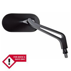 Highsider Smart Handlebar Mirror, Oval, Black-thumb-4