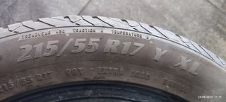 ΕΛΑΣΤΙΚΑ 215/55R17 MATADOR 4 τεμάχια μεταχειρισμένα.***TYRES SHOP PARADISIS***