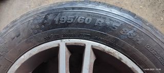 ΖΑΝΤΟΕΛΑΣΤΙΚΑ FORD 15" (4×108) 4 τεμάχια μεταχειρισμένα με λάστιχα 195/60/15***TYRES SHOP PARADISIS***-thumb-1
