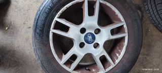 ΖΑΝΤΟΕΛΑΣΤΙΚΑ FORD 15" (4×108) 4 τεμάχια μεταχειρισμένα με λάστιχα 195/60/15***TYRES SHOP PARADISIS***-thumb-2