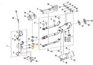 Ροδέλα Εξάτμισης (Ζουάν) CF Moto CF.450 AU-3S E5+ 2022-2025 SHORT 0800-022300