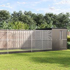 Κλουβί με Επέκταση Ασημένιο 1118x303x216 εκ. Ατσάλινο