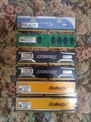 DDR2 SDRAM PC2-6400 Dual Channel Kingston Hyperx, Crucial Ballistix , Ballistix sport, SP 2GB
