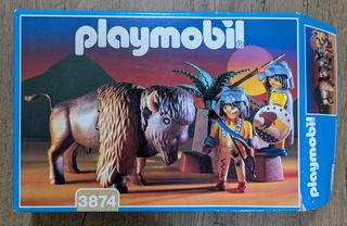 Playmobil Western 3874 Ινδιάνοι κυνηγοί βίσωνα με κουτί