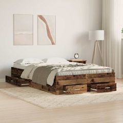 Σκελετός Κρεβατιού Παλιό Ξύλο 120 x 190 cm Επεξεργασμένο Ξύλο 3333978