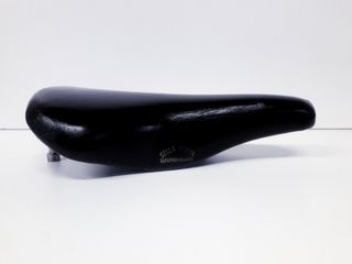Selle Italia Super Professional Black Leather 1980s