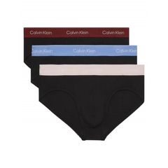 Calvin Klein Ανδρικό Σλιπ Βαμβακερό 3 Τεμάχια Με Φαρδύ Χρωματιστό Λάστιχο 2VA