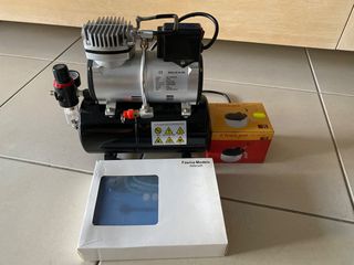 AIRBRUSH COMPRESSOR AS-186S WITH COOL-DOWN FAN & 3L AIR TANK