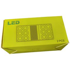 EZRA - SQ0017 ΤΡΕΙΛΕΡ Led Φανάρια Παραλληλόγραμμο set 2 τεμάχια