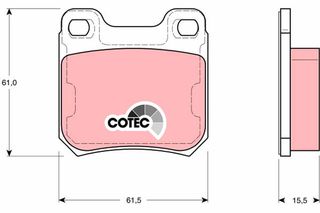 Τακάκια φρένων OPEL / SAAB 16 05 026, 16 05 031, 16 05 047, 16 05 687