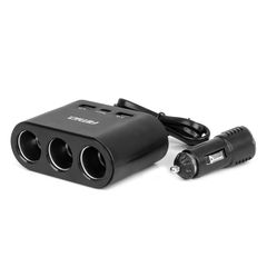 ΑΝΤΑΠΤΟΡΑΣ ΑΝΑΠΤΗΡΑ 12/24V 120W ΜΑΥΡΟΣ/3 ΘΕΣΕΙΣ/2xUSB-A+1xUSB-C ΤΑΧΕΙΑΣ ΦΟΡΤΙΣΗΣ/Κ
