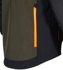 Cofra Seewald clay brown/black/orange Κυνηγετικό Ελαστικό Softshell Jacket-thumb-4
