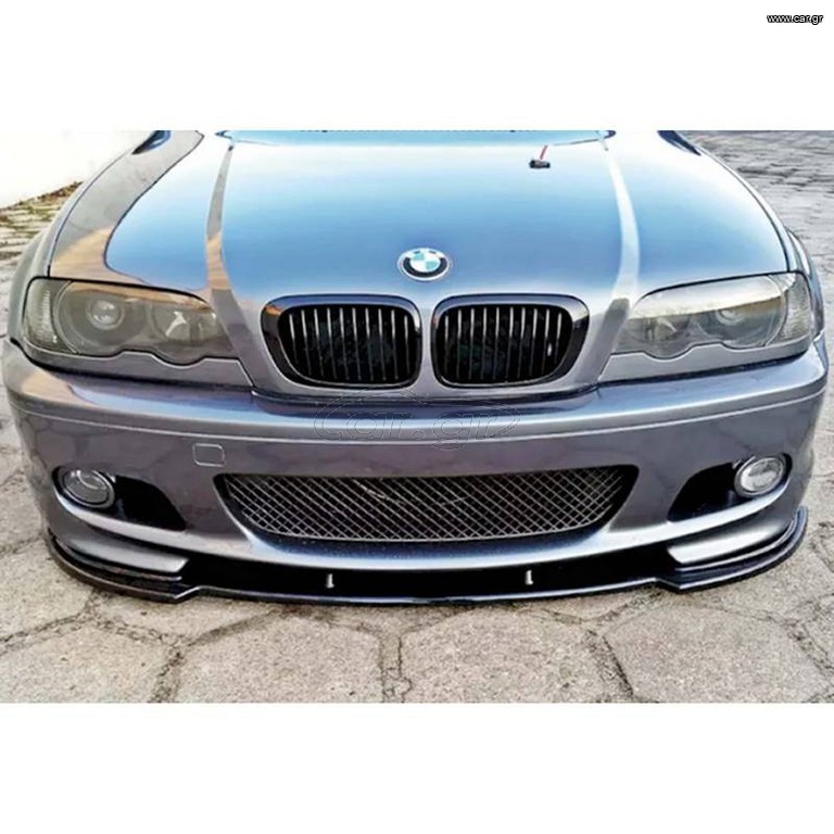 Μπροστινό Spoiler Για Bmw 3 E46 99-03 M-Tech Γυαλιστερό Μαύρο Από Abs Πλαστικό