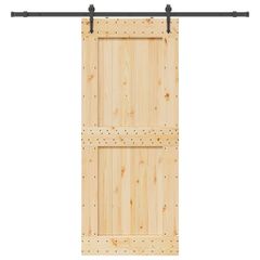 Συρόμενη Μεσόπορτα με Μηχανισμό 95 x 210 εκ. Μασίφ Ξύλο Πεύκου 3332746