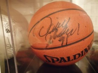 Dennis rodman signed basketball