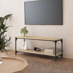 Έπιπλο Τηλεόρασης Sonoma Δρυς 100x33x41 εκ. Επεξ. Ξύλο & Ατσάλι 819348