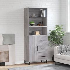 Ντουλάπι Γκρι Sonoma 69,5 x 34 x 180 εκ. Επεξεργασμένο Ξύλο 3189475