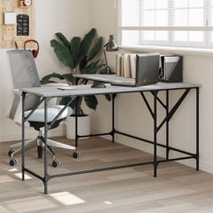 Γραφείο Γκρι Sonoma 149x149x75 εκ. από Επεξεργασμένο Ξύλο 837585