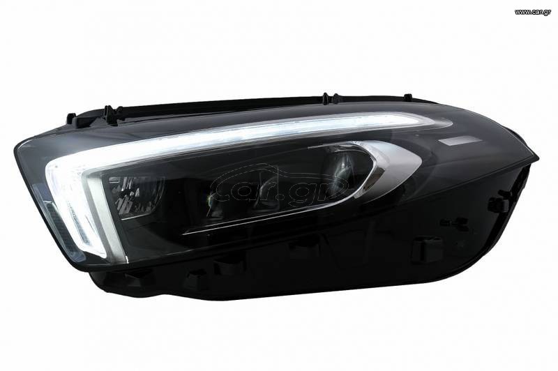 Μπροστινά Φανάρια Set Για Mercedes-Benz A-Class W177 / V177 2018-2022 Αλογόνου Upgrade Σε Full Led DRL Με Μοτέρ Carner