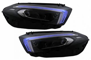 Μπροστινά Φανάρια Set Για Mercedes-Benz A-Class W177 / V177 2018-2022 Αλογόνου Upgrade Σε Full Led DRL Με Μοτέρ Carner-thumb-2