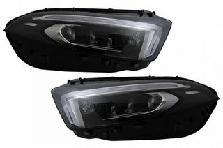 Μπροστινά Φανάρια Set Για Mercedes-Benz A-Class W177 / V177 2018-2022 Αλογόνου Upgrade Σε Full Led DRL Με Μοτέρ Carner-thumb-7