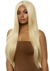 Long straight center part wig - Blonde