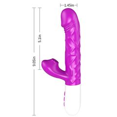 Thrusting Sucking - Heating Rabbit Vibrator-thumb-2