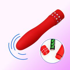 Mini Diamond Vibrator Red-thumb-1