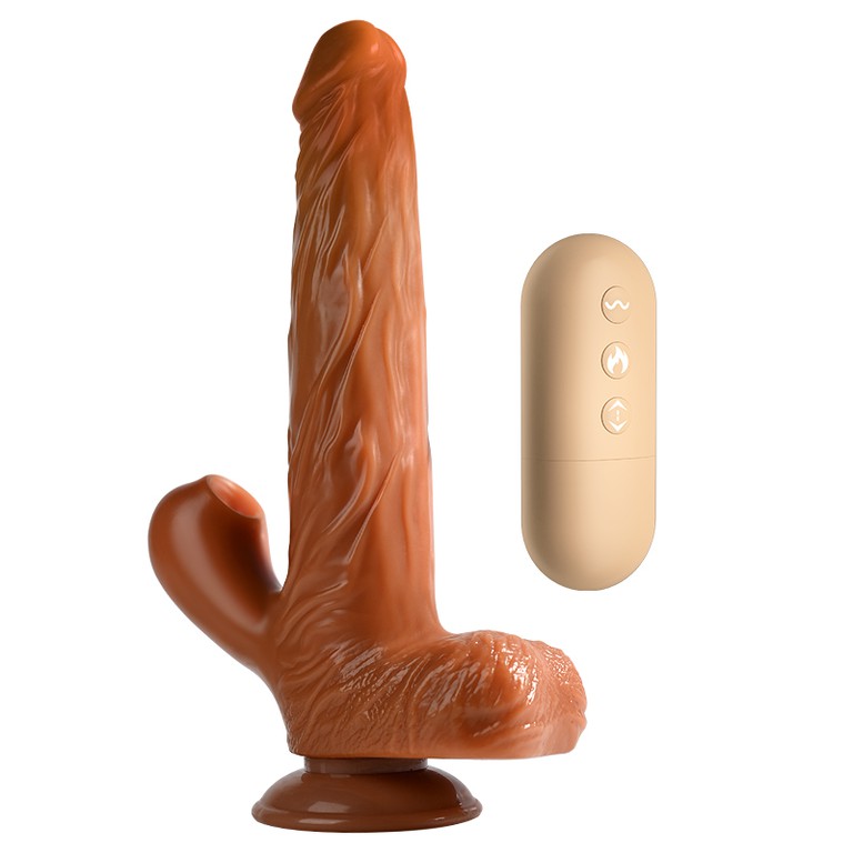 Thrusting Multi Function Heating Realistic Vibrator